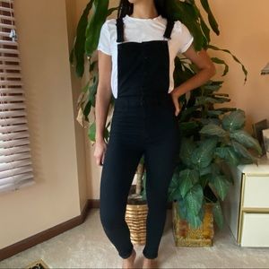 H&M Black Skinny Overalls